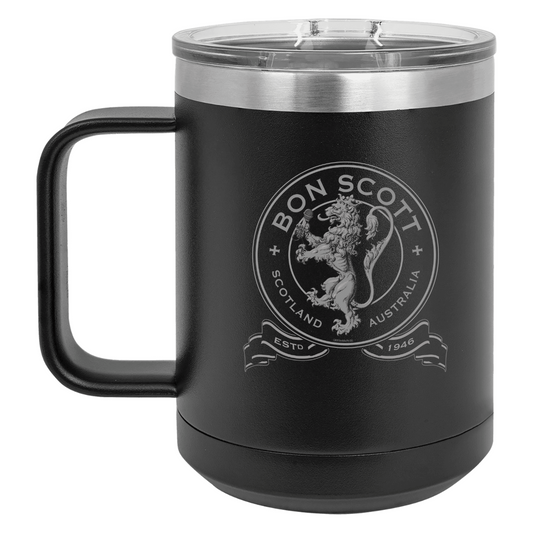Crest Laser Engraved Travel Mug