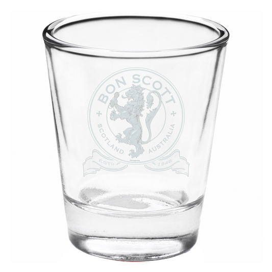 Crest Laser Engraved Shot Glass