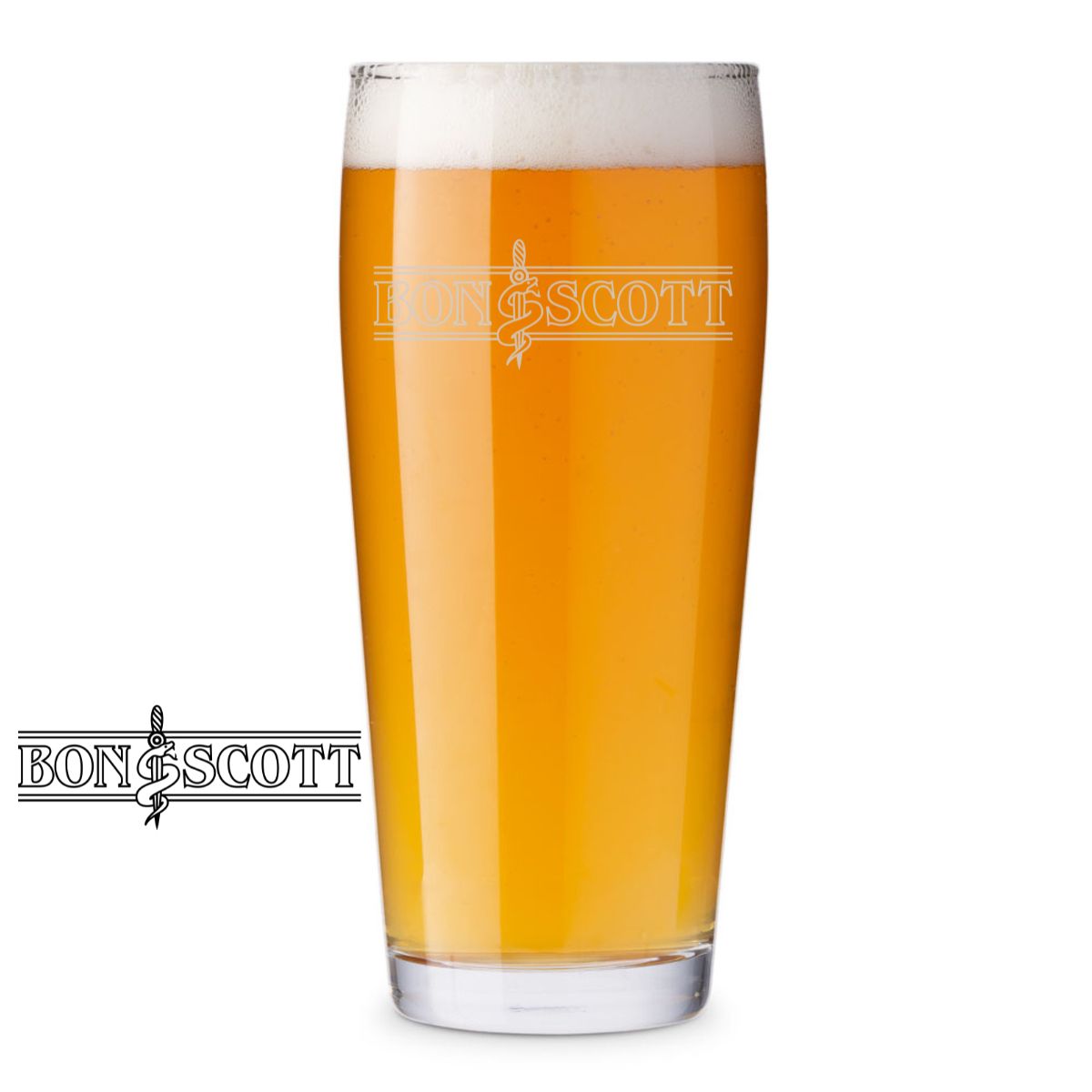 Serpent Laser Engraved Willi Becher Pint Glass