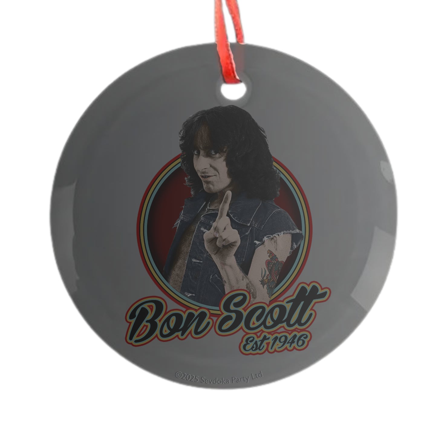 Tisk Tisk Glass Ornament