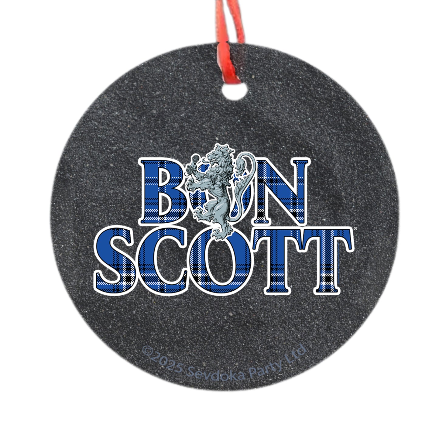 Lion Logo Glass Ornament