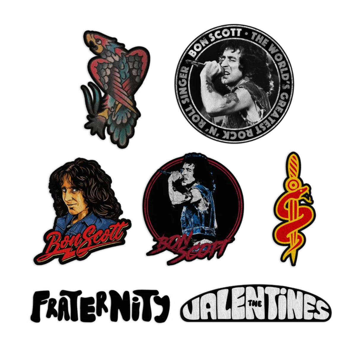 Bon Scott Patch Set