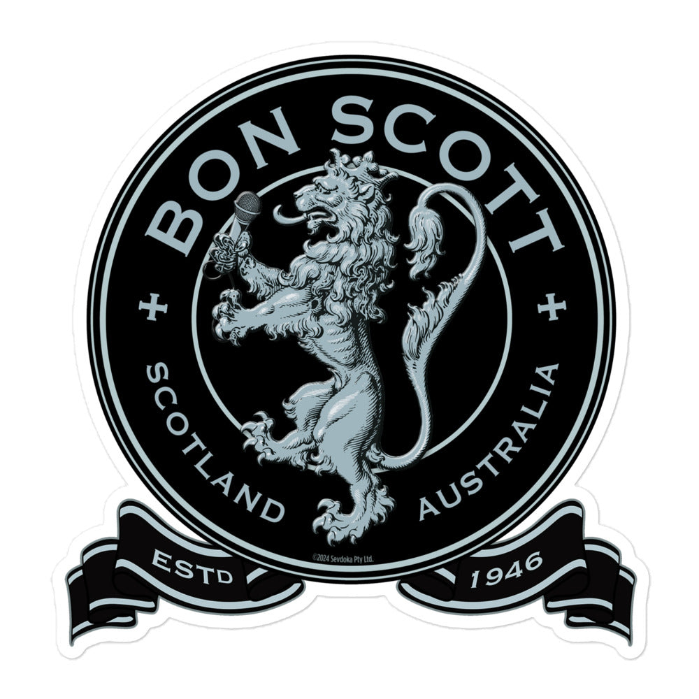 Bon Scott Crest Sticker