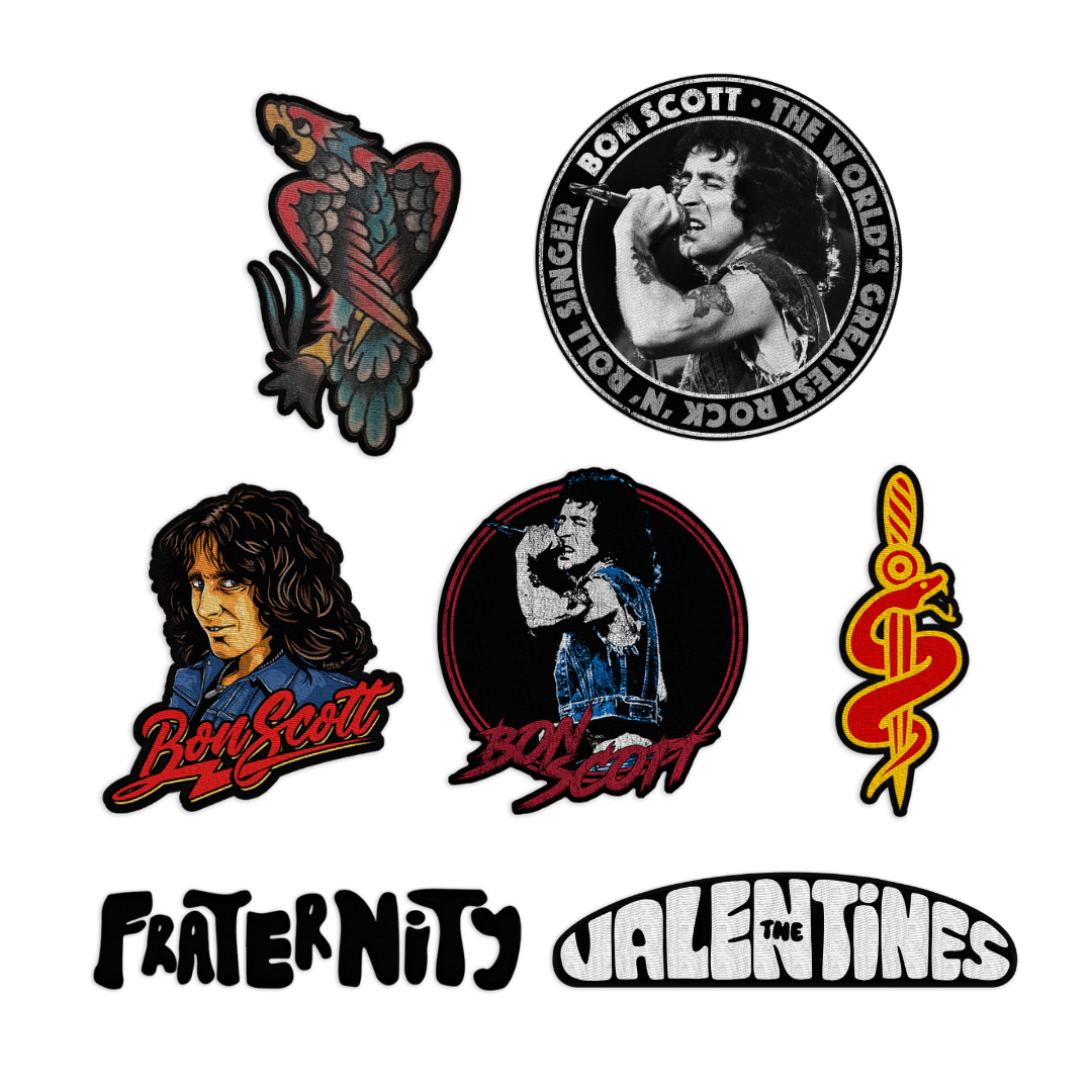 Bon Scott Heritage Tartan Denim Vest