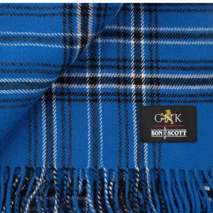 Bon Scott Blue Throw