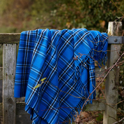 Bon Scott Blue Throw