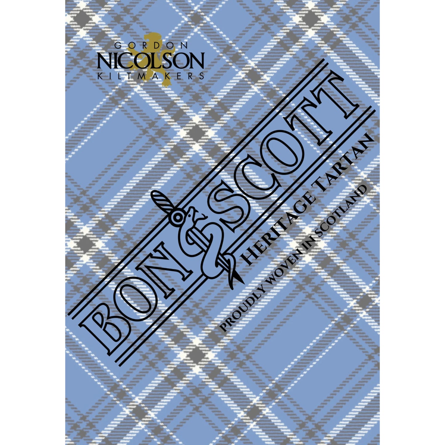 Bon Scott Blue Throw