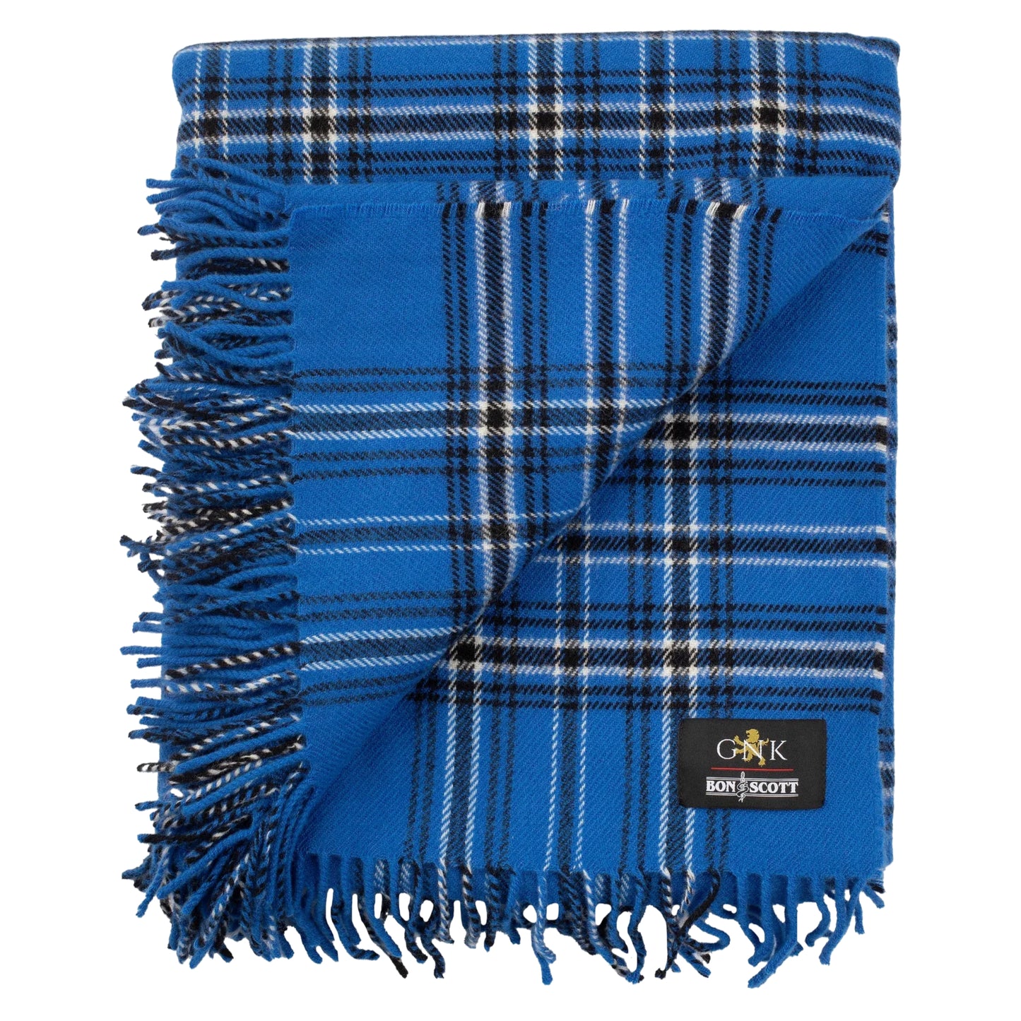 Bon Scott Blue Throw