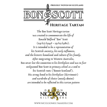 Bon Scott Brown Throw