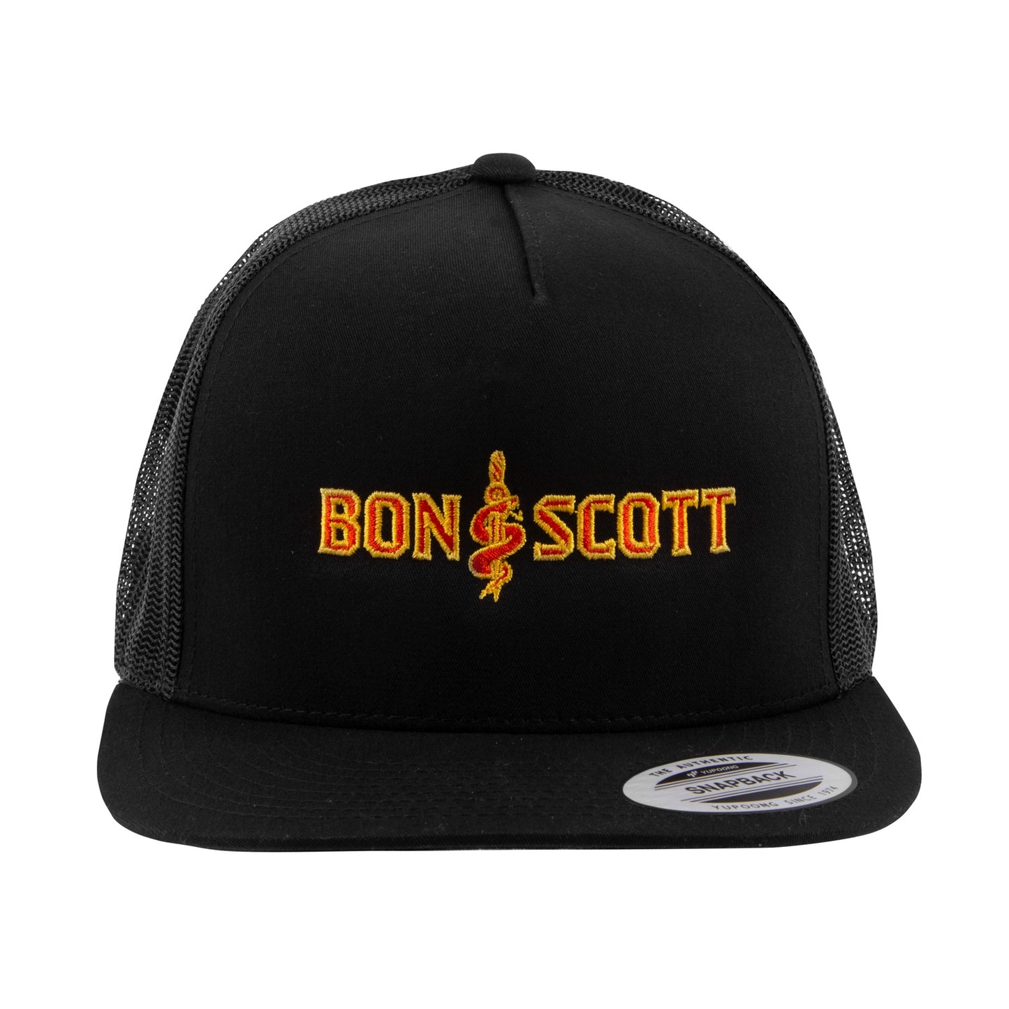 Bon Scott Embroidered Serpent Logo Snapback