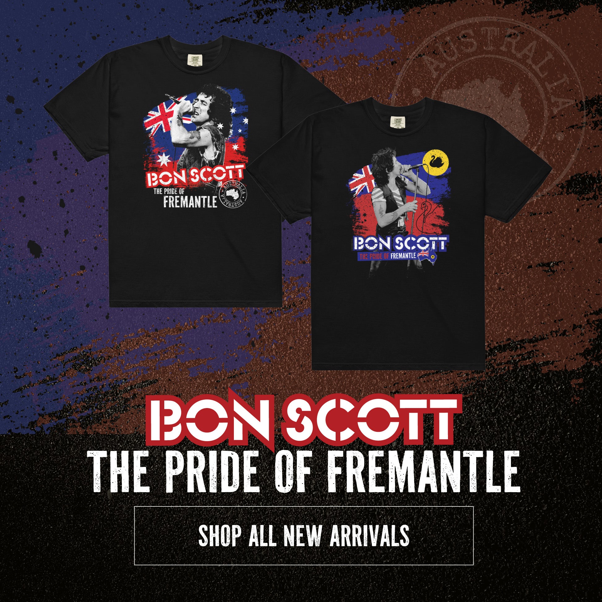 Bon Scott The Pride of Fremantle T-Shirts