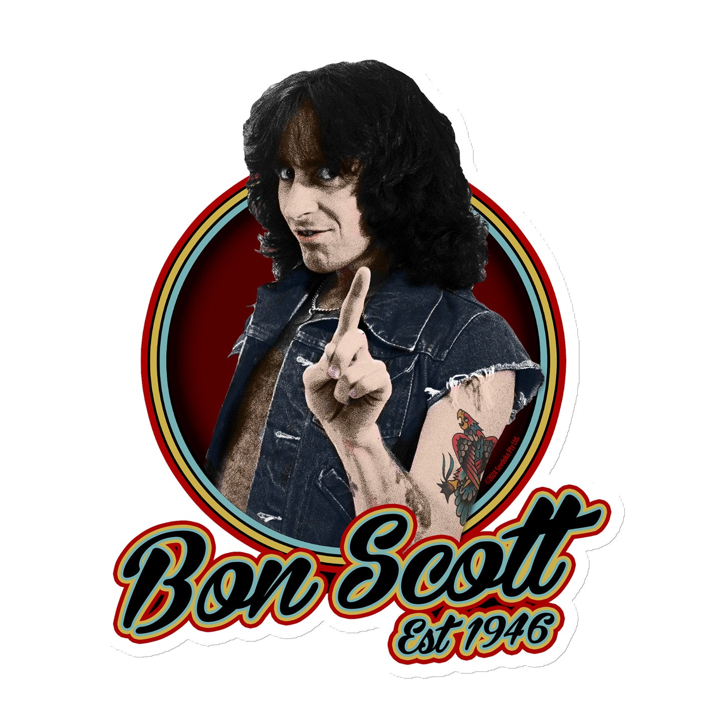 Bon Scott Est 1946 Magnet