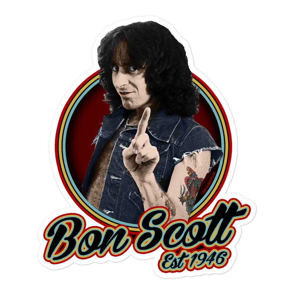 Bon Scott Est 1946 Sticker