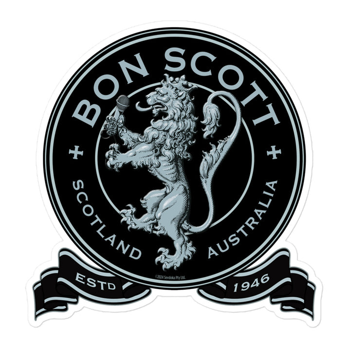 Crest Sticker Bon Scott