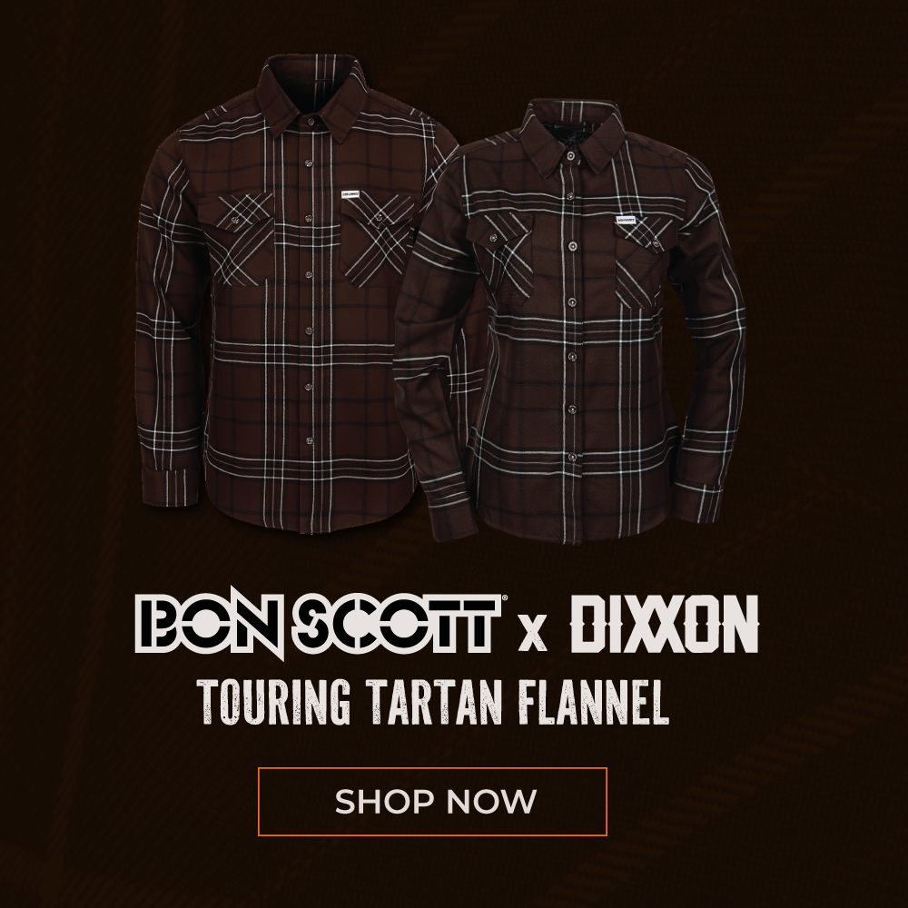 Bon Scott x Dixxon Touring Tartan Flannel Now Available Through Dixxon